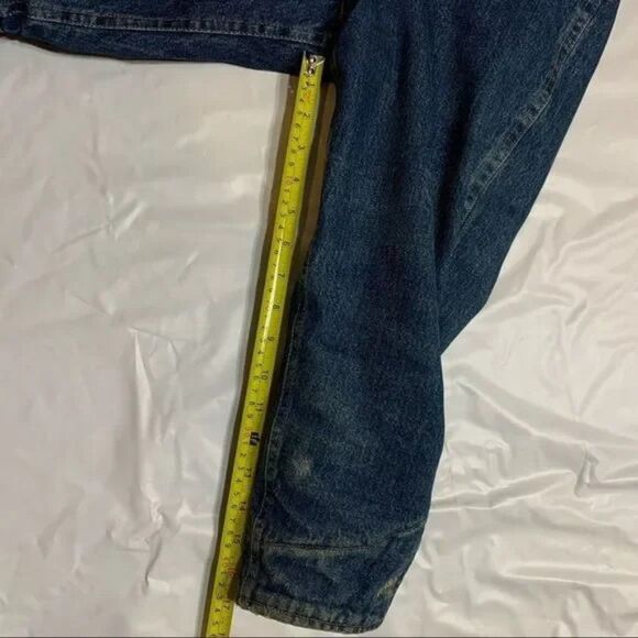 Vintage Ralph Lauren Denim Polo Country Denim Hoodie Sweater Trucker Jacket Sz M - Picture 10 of 13